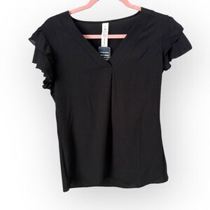 Blooming Jelly Black Ruffle Sleeve Blouse – Size Small - NWT
